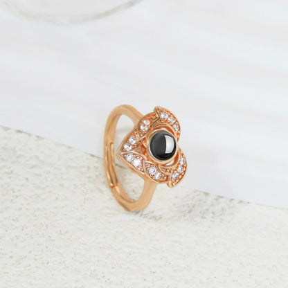 Fotoprojektionsring med din egen bild